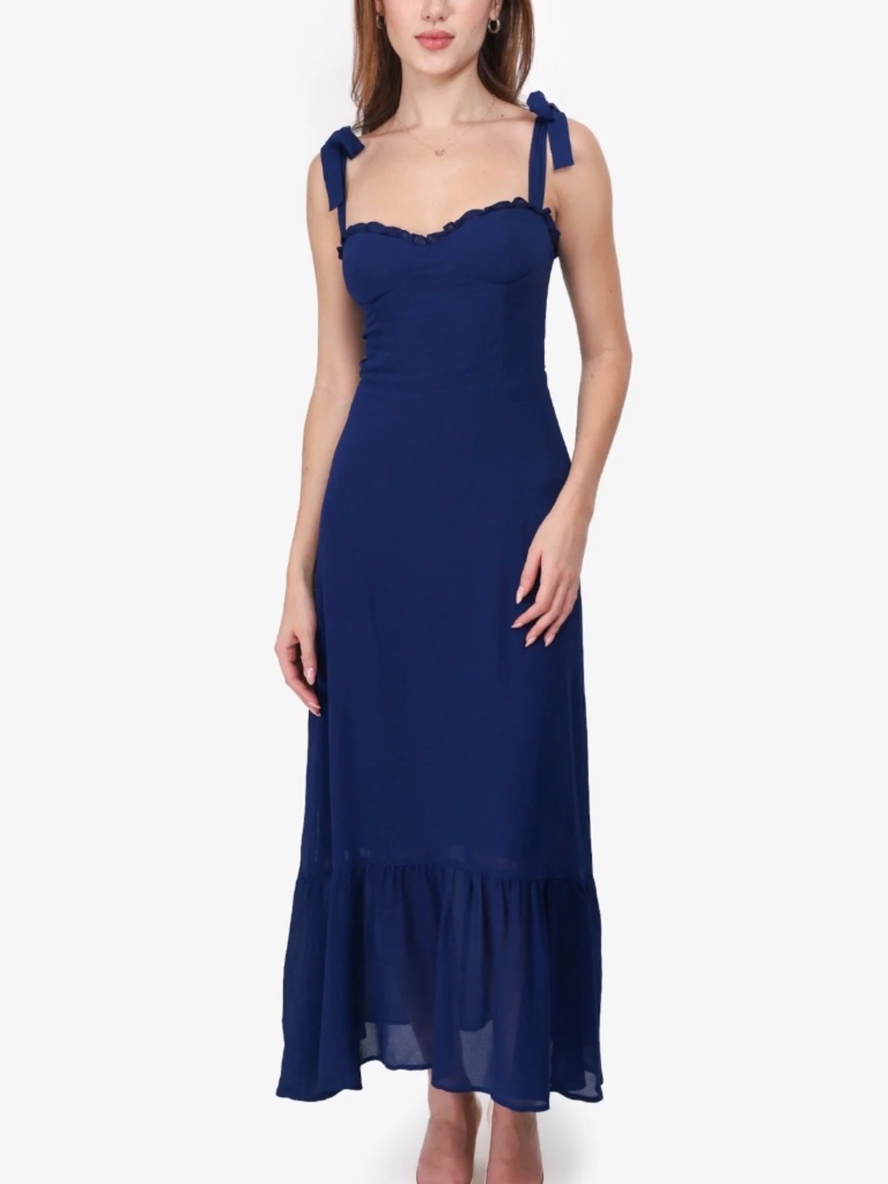 Navy Blue Midi Dress